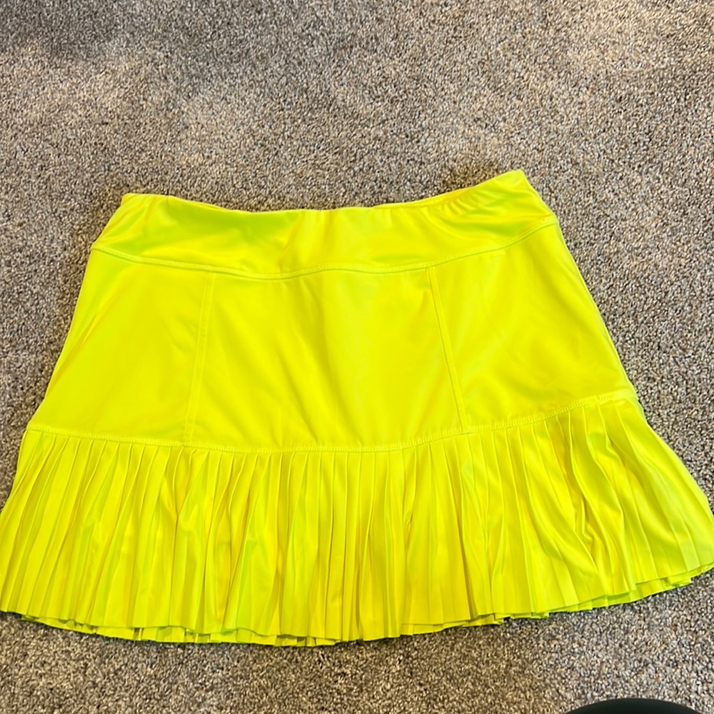 Neon Athletic Pleated Skort